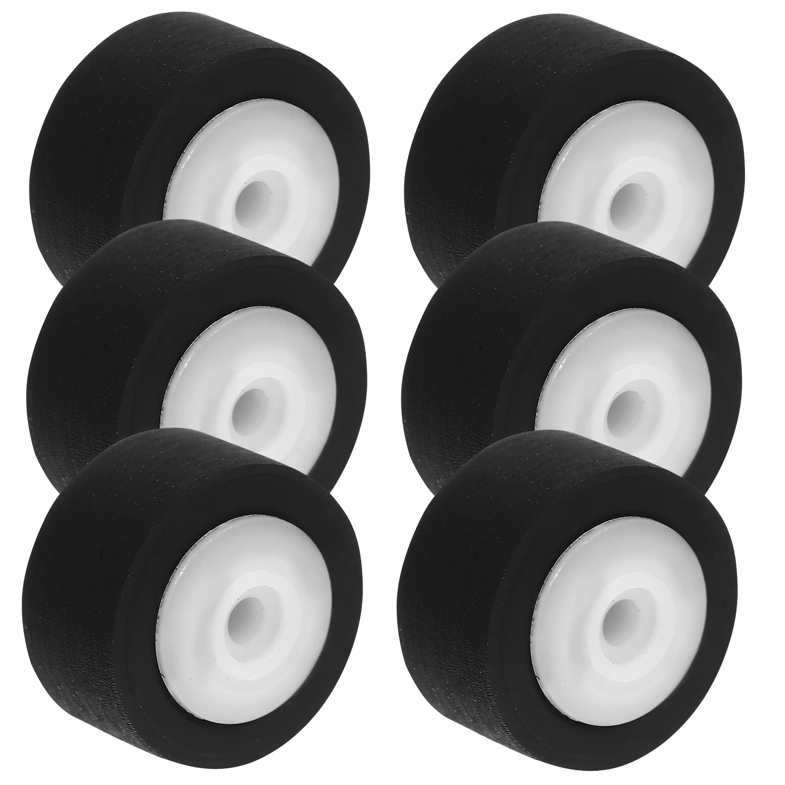6Pcs Pinch Roller Plastic Pressing Wheel 13Mm for Radio Tape Recorder Audio Cassette Machine Repair Replacement
