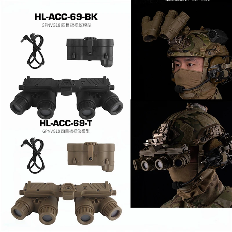 Tactical GPNVG 18 Night Vision Goggles DUMMY Model NVG Holder Helmet Accessories Airsoft Nylon L4G24 FAST Helmet Mount Adapter