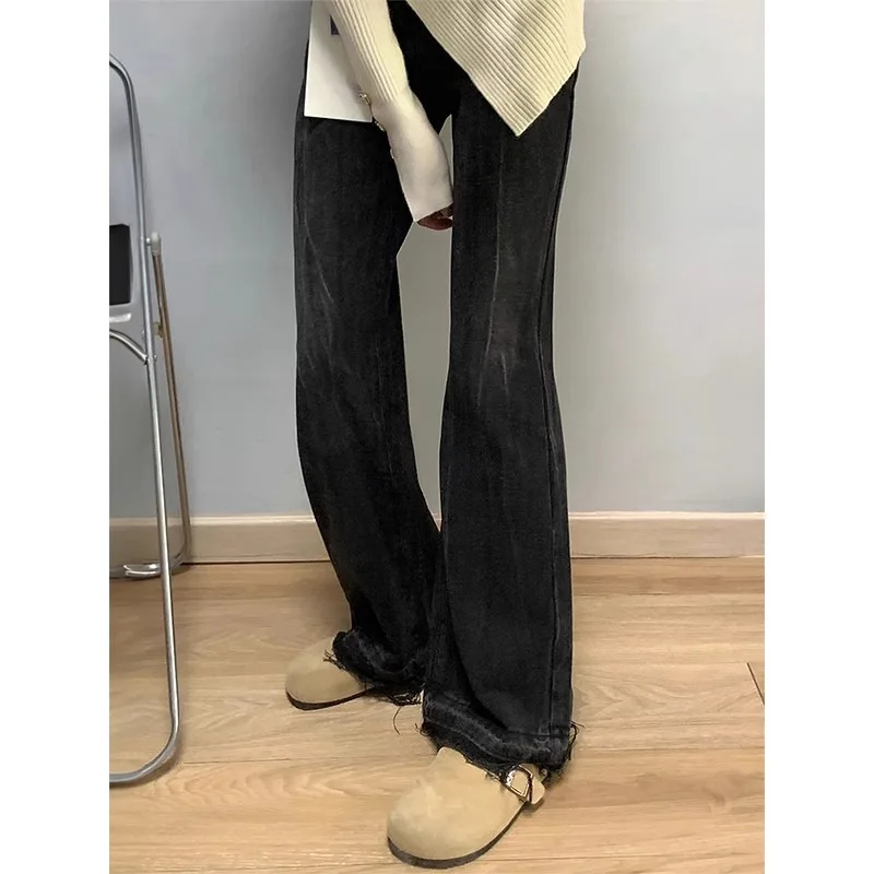Jeans Stretch Women'S Trousers Western Cowgirl American Style Retro Vintage Female Denim Fashion Comfortable Tassels Fringe