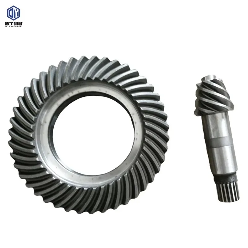 YWM2026 Right-angle Transmission Crown Wheel Factory Forging Custom Spiral Bevel Gear for Mechanical Transmission