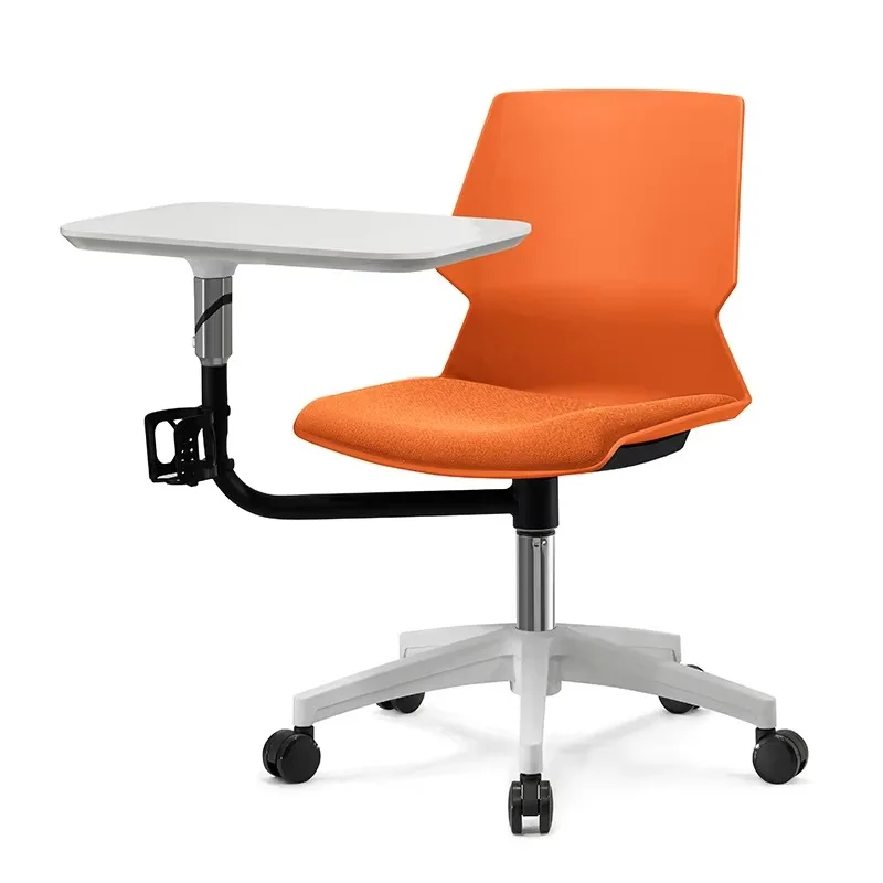 Student and office plastic chairs with removable tablet furniture for use in school apartments or hospitals