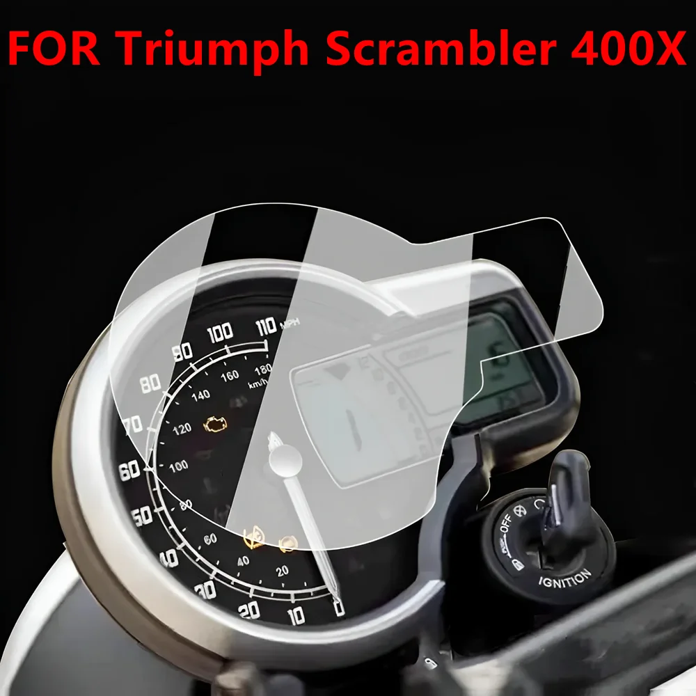 

For Triumph Scrambler 400X 2024-2025 Motorcycle Accessories Cluster Scratch Protection Film Screen Protector