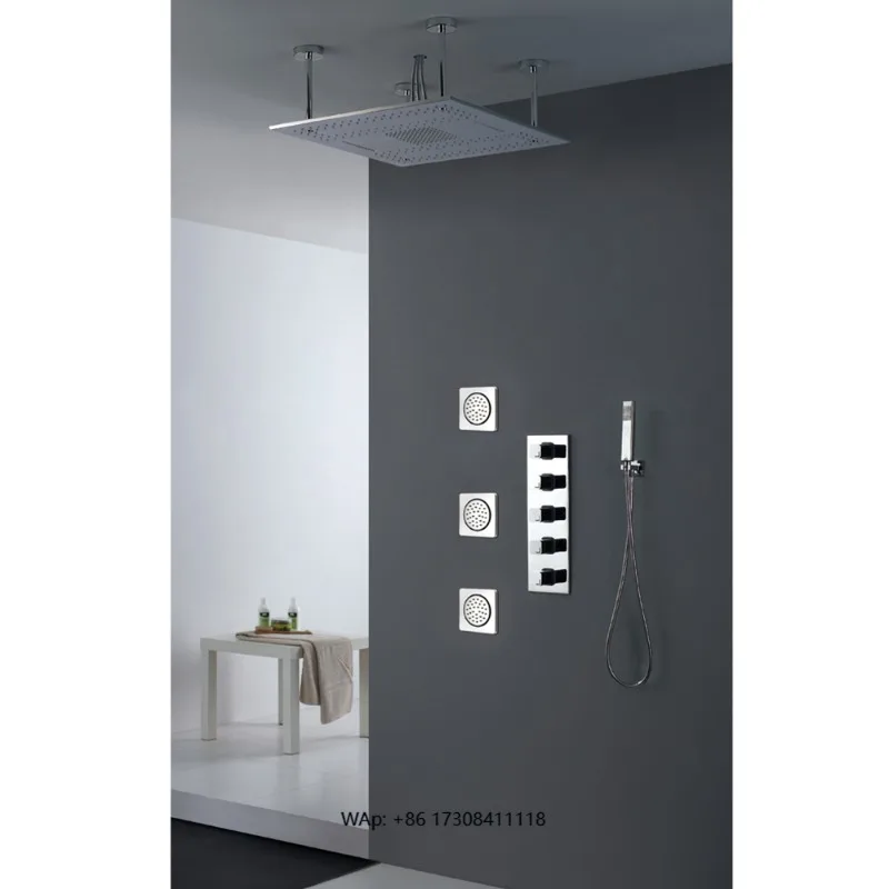 Click on the homepage Wall Waterfall and Large Shower Bathroom System Set 6 Ways Thermostatic Shower Faucet SPA Shower Panel