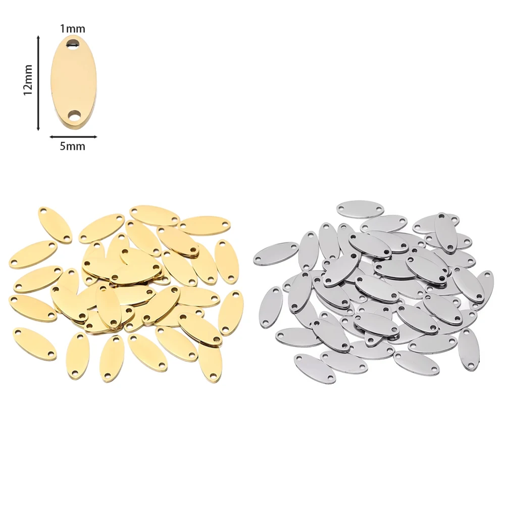 30/50 stuks Lasergegraveerde Logo Tags Roestvrij Stalen Cirkel Tag 6mm-12mm Ronde Charme Graveerbare Hangers voor Sieraden Maken