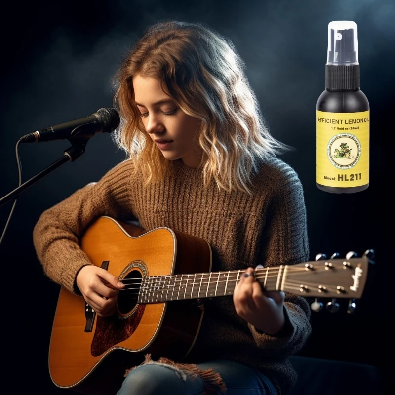 XXUF Lemon Oil Guitar Fretboard Cleaner and Conditioner for Cleaning Nourishing Preventing Cracks Natural Ingredients
