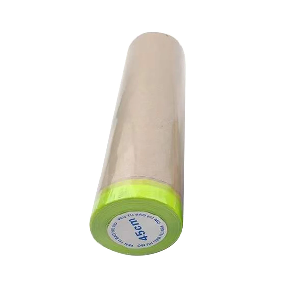 1roll Wall Treatment Tear Resistant Shield Paint Application Self Adhesive Masking Paper Car Furniture For Painting Pre Taped