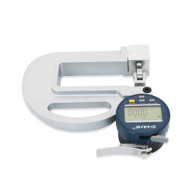 SHAHE High Precision 0.001 mm Electronic Digital Thickness Gauge 0-0.4 Inch/10mm Measuring Tool Rechargeable Battery