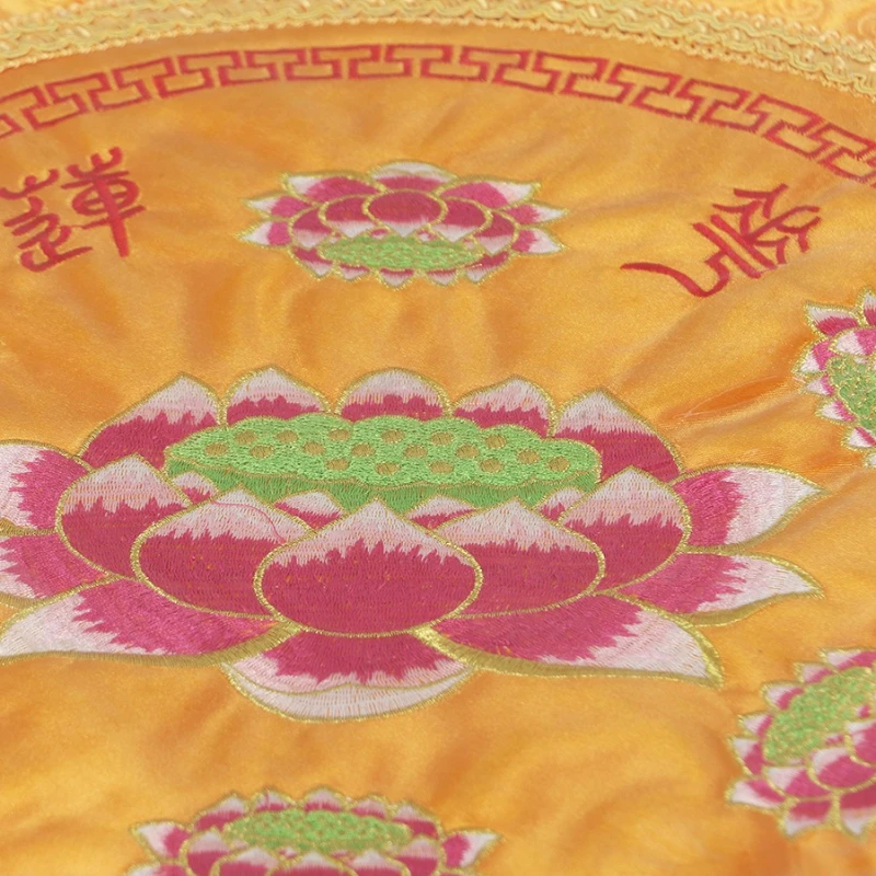 bj-a Craft Buddhist Hall Supplies Dharma Utensils Meditation Round Lotus Chair Kneeling Pad Worship Pad Futon Ornament Wholesale