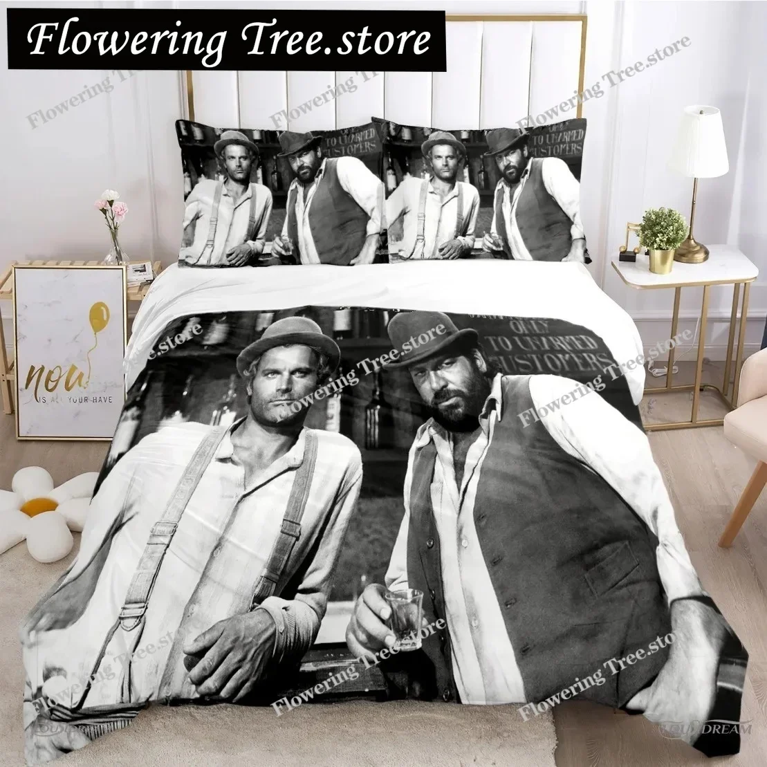 

3D Printed Film Bud Spencer Terence Hill Bedding Set Teens Duvet Covers Pillowcases for Teens SingleDoubleQueenKing