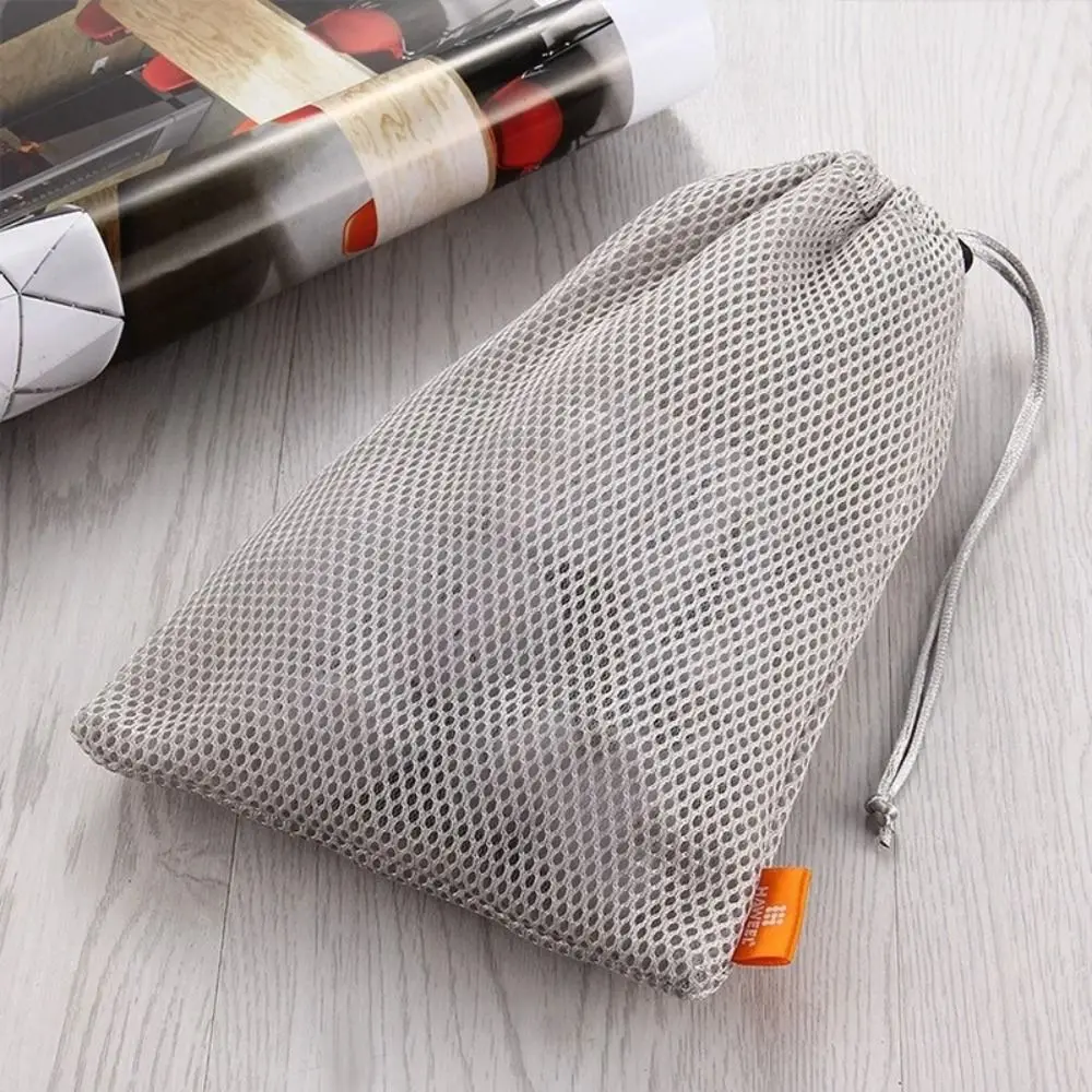 

Multi-Functional Drawstring Storage Bag Nylon Drawstring Pocket Phone Data Cable Charger Bag Mesh Pouch Bag Data Cable Charger