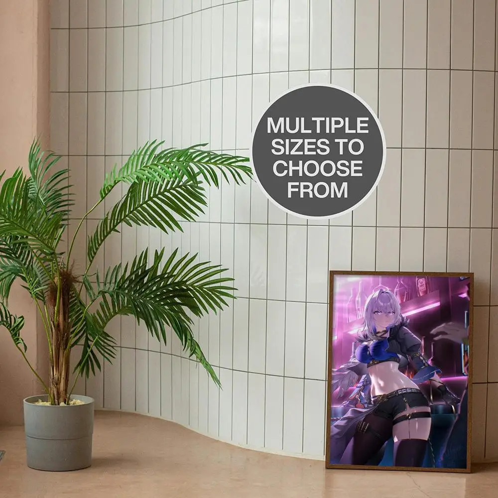 Wuthering Waves Galbrena Poster Sticky Wall Waterproof Home Living Room Bedroom Bar Aesthetic Decoration Perfect Gift