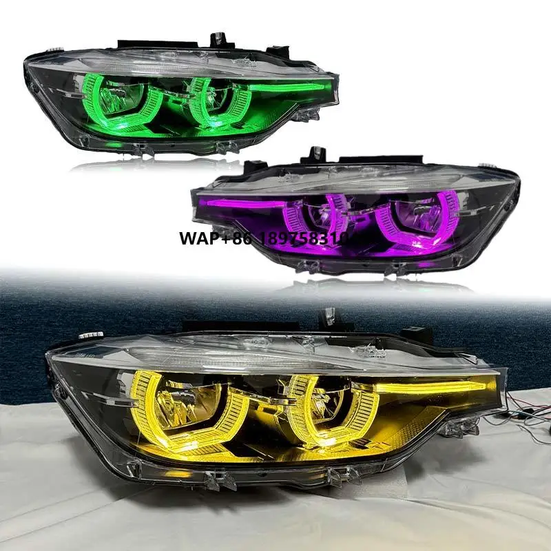 

JONE Car LED Headlights Are Suitable for 3 Series F30/F35 2013-2018 Model Year RGB Front Headlights Plug and Play