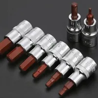 55mm 1/2 Inch Drive Metric Hex Allen Key Bit Socket Metric H3 H4 H5 H6 H7 H8 H10 H12 H14 H17 H19