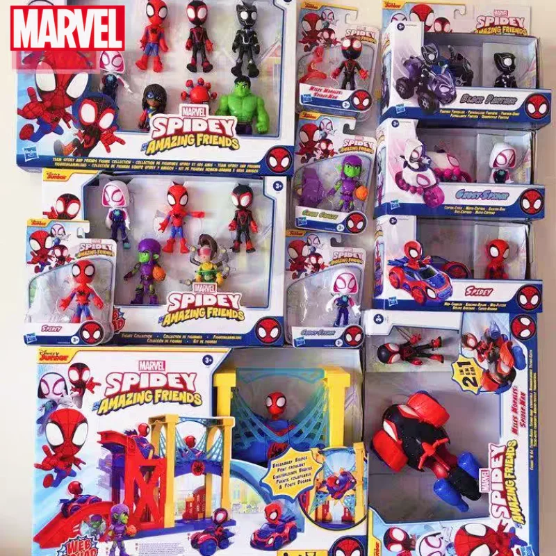 

Original In Stoch Spiderman Superhero Spidey And His Amazing Friends Rhino Wrecker Vehicle Anime Action Figure Kids Gifts