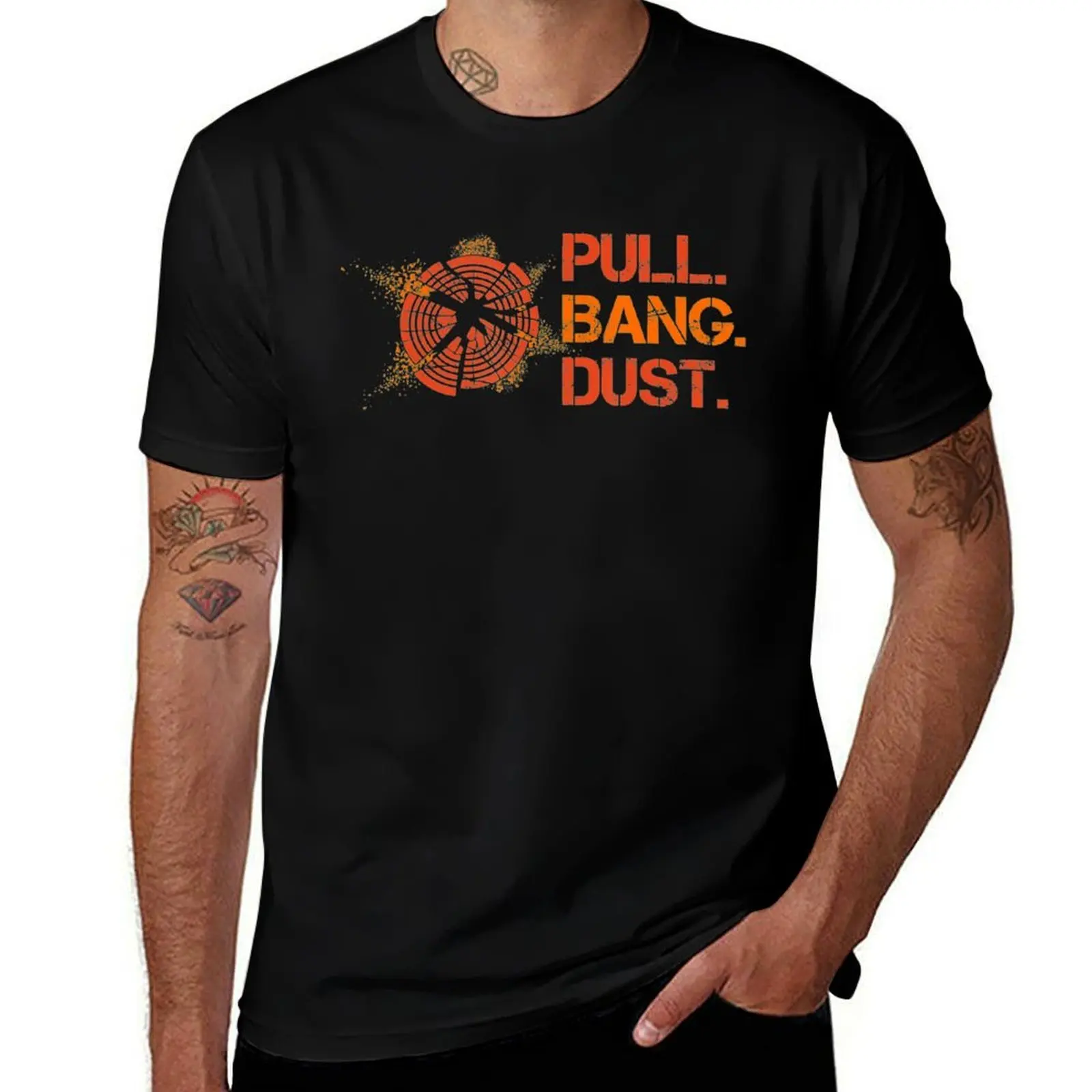 Pull bang dust skeet and trap shooter sport shooting T-Shirt Breathable Mesh Panel T-Shirt