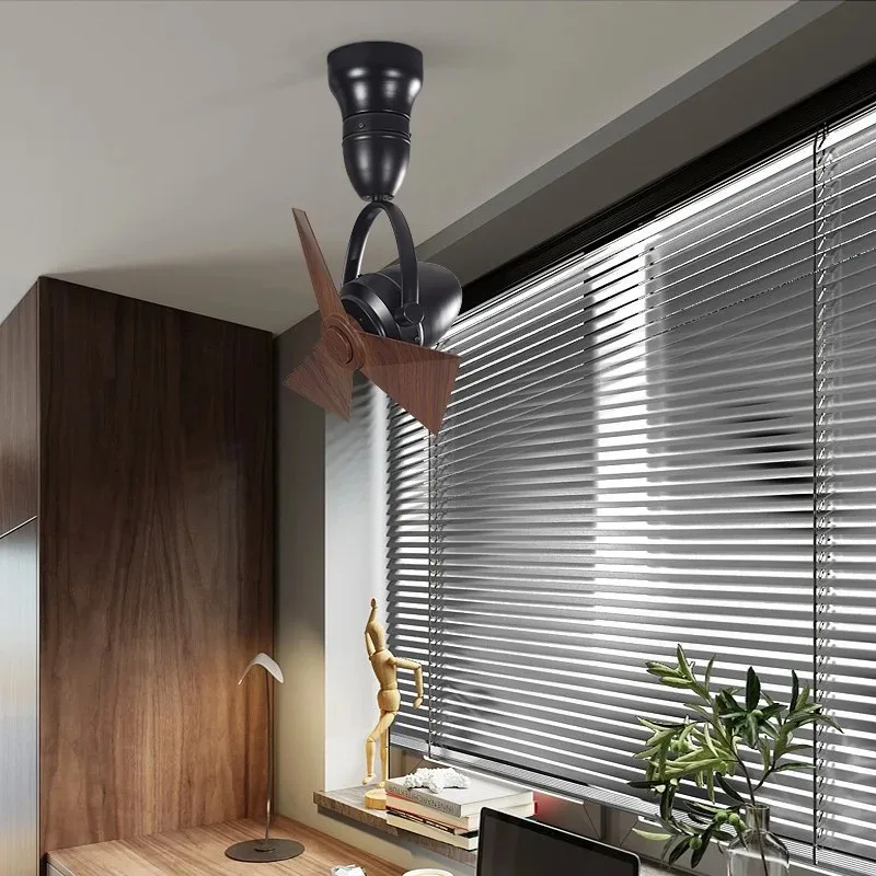 Contemporary Design Wall Corner Fan Remote Control Ceiling Cooling Fan