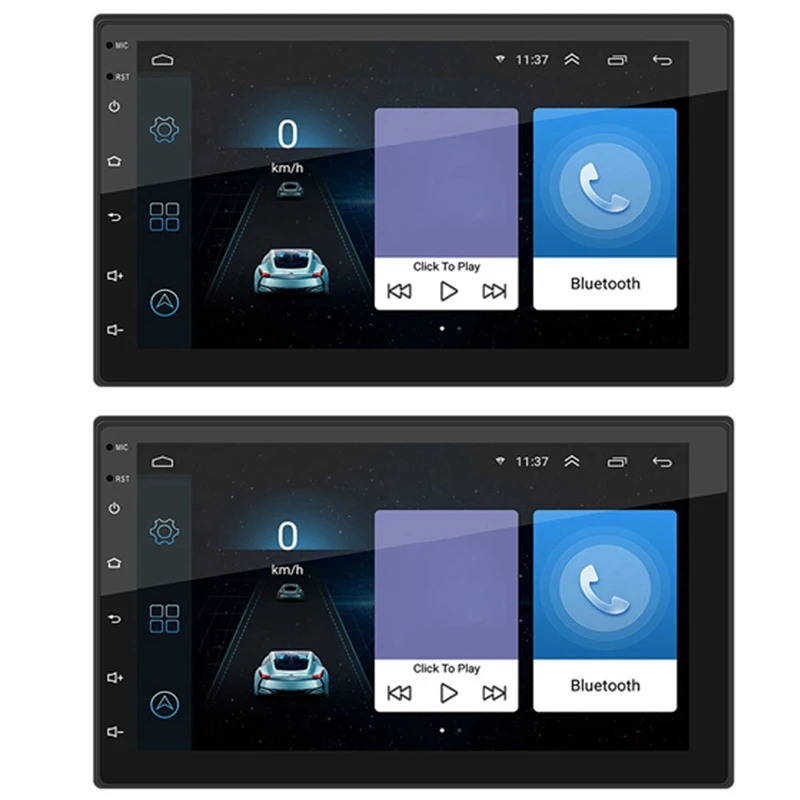 

Автомагнитола 2 шт, мультимедийная стерео-система на Android 10,1, с 7 "экраном, Wi-Fi, Gps, USB, Fm радио, типоразмер 2 Din