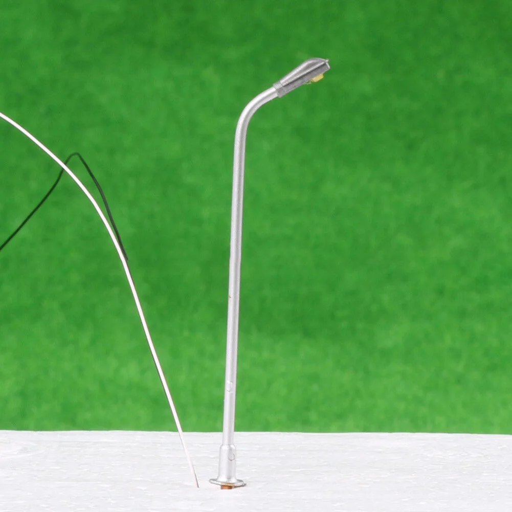 

Model Street Light Model Railway Lamp 60mm(H) Accessories Building Layout Copper DIY Gifts Kit LED Lighted Metal
