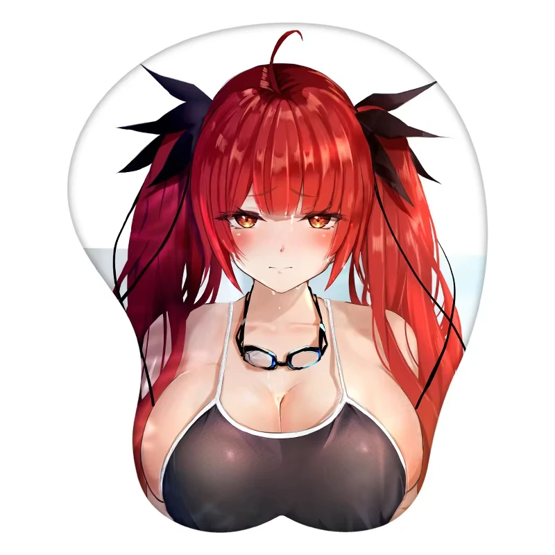Honolulu-3D Anime Mouse Pad, Descanso De Pulso, Silicone Sexy Creative Gaming Mat, Presente