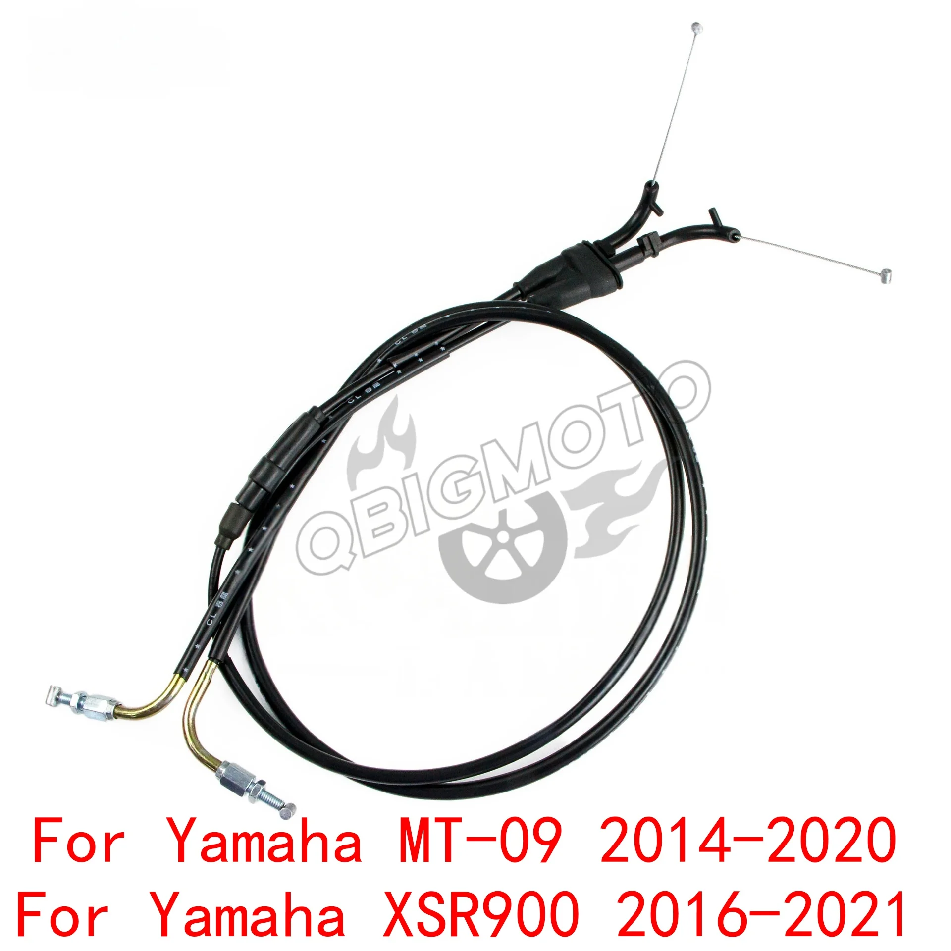 XSR900 2021 دراجة نارية مخلب خنق كابل أسلاك الفولاذ خط لياماها MT09 MT 09 2014-2020 FZ09 FZ 09 2014-2017 XSR900 2020 #1