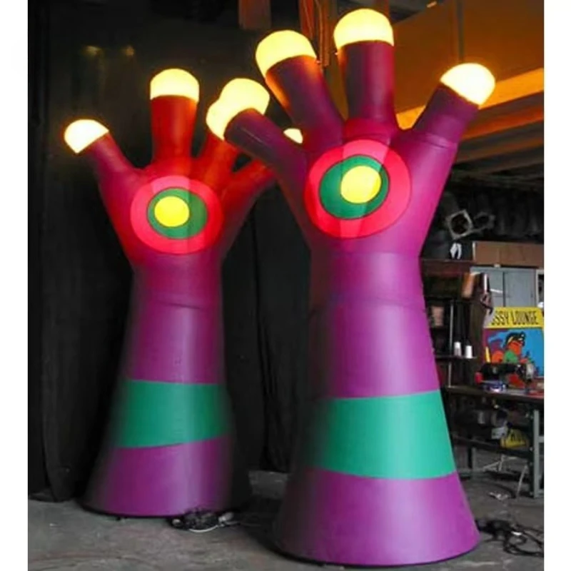 Active Lighting Inflatable Hand Custom Giant Hand Inflatable Belt Light Emitting Diode Light