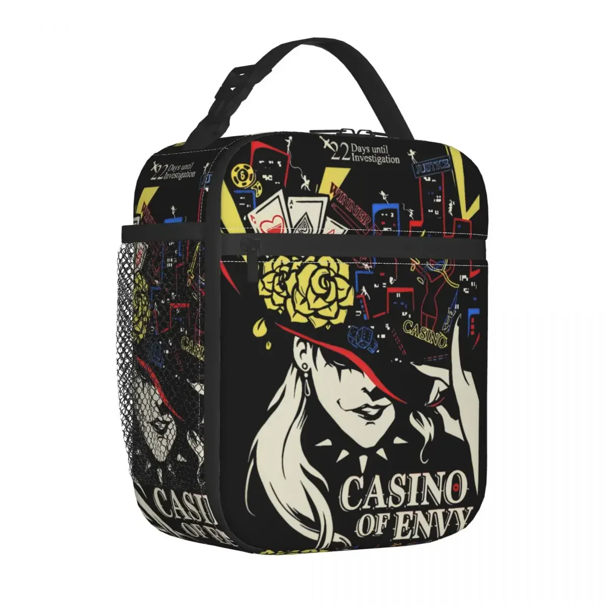 Casino Of Envy Insulated Lunch Bag Cooler Bag Lunch Container Persona 4 High Capacity Lunch Box Tote for Men Women Beach Outdoor