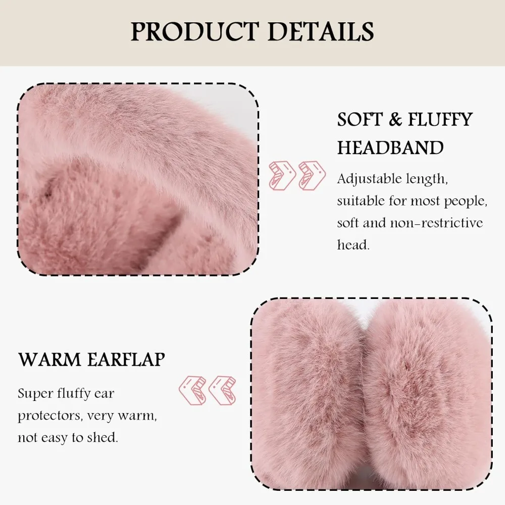 يفشل الأذن الدافئة للنساء الشتاء للجنسين رقيق غطاء للأذنين قابل للتعديل سيدة الأذن دفئا فو الفراء الأذن يغطي