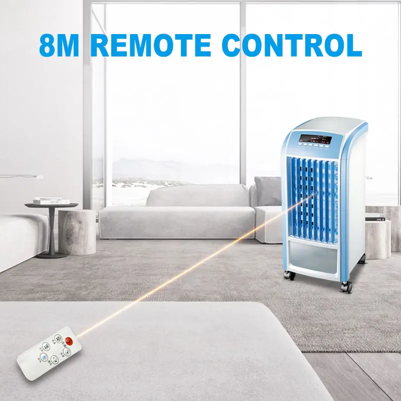 Air Conditioning Fan Refrigeration Fan Humidification Single Cooling Fan Remote Control Timing Mobile Small Air Conditioner