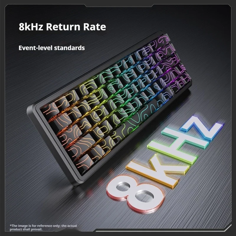 

SUMREDA KR67 Magnetic Mechanical Keyboard RGB Customized Esports Wired Gaming Computer Wired Side-Etched Altitude Line Keyboard