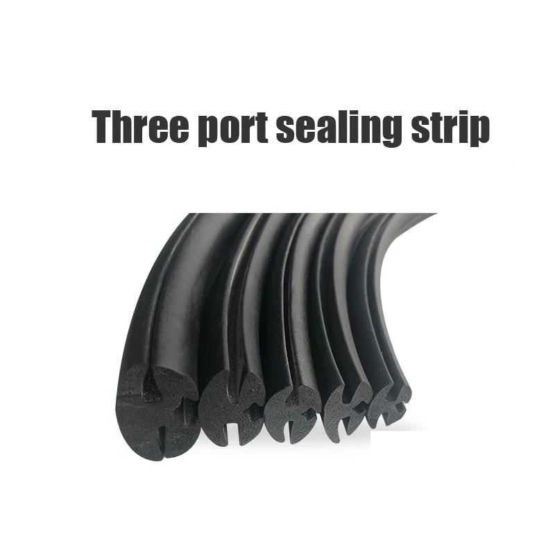 

Three Mouth Sealing Strip For Glass Window Rubber Sealing Strip Shock Aluminum Profile Caulking Strip Protective Pressure Strip