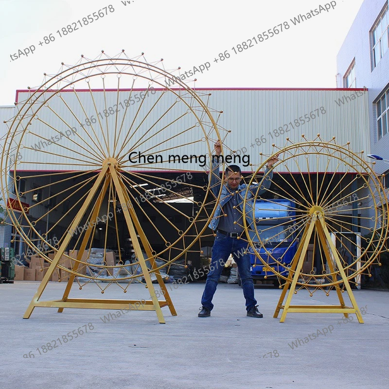 Large Ferris wheel wrought iron outdoor floor ornament landscape decoration, site layout