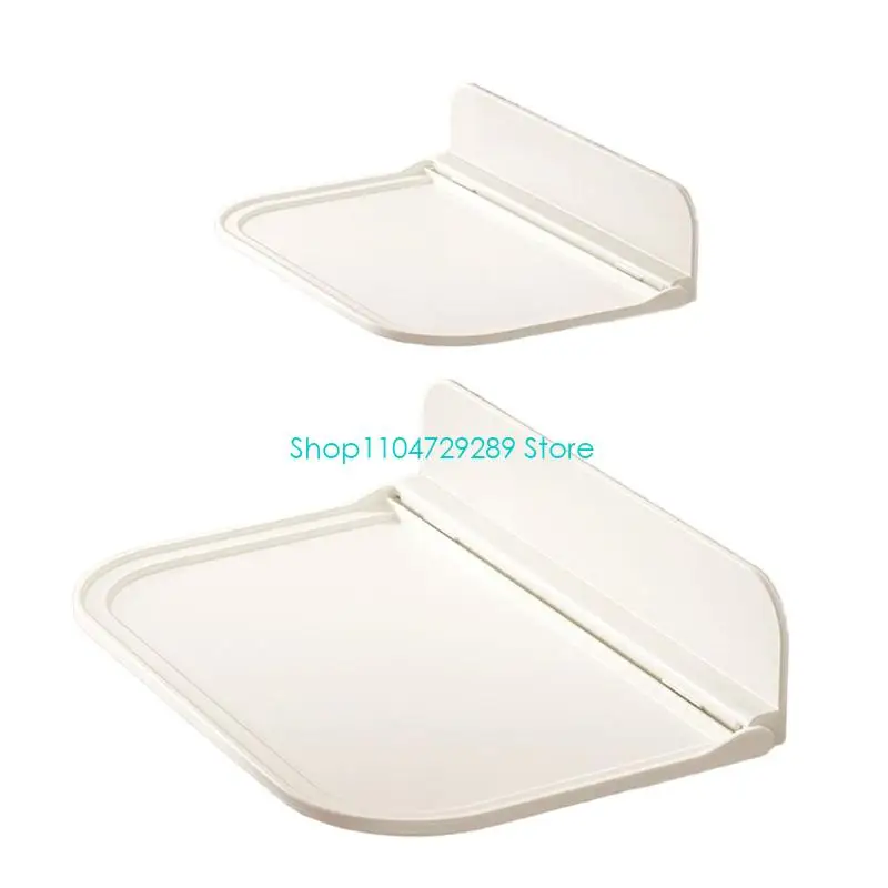 

D8KE Compact Storage Shelf Collapsible Bracket with Phone Stand Slot Dormitory Space Savers Shelf Suitable for Small Areas