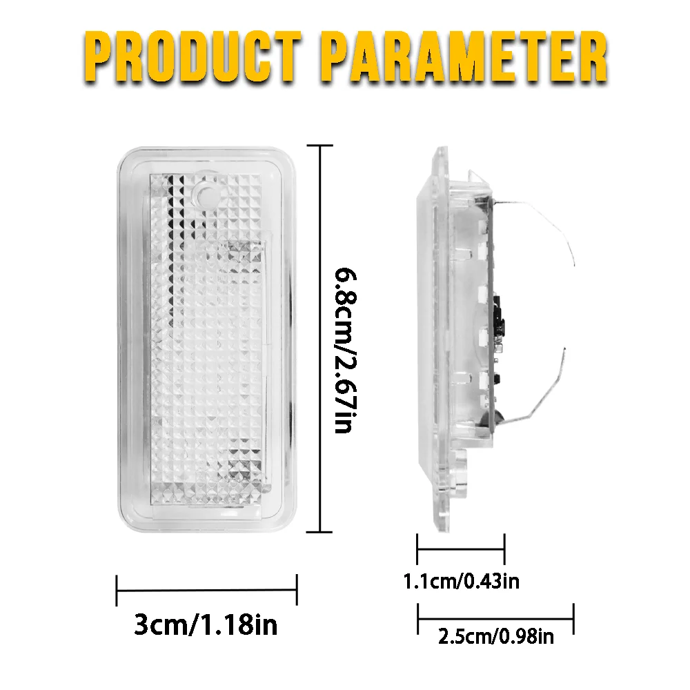 

LED RBG Colorful Lights Car Error Free License Plate Light For Audi Q7 A8 S8 D4 4H 2009 2010 2011 2012~2022 2023 2024 Accessorie