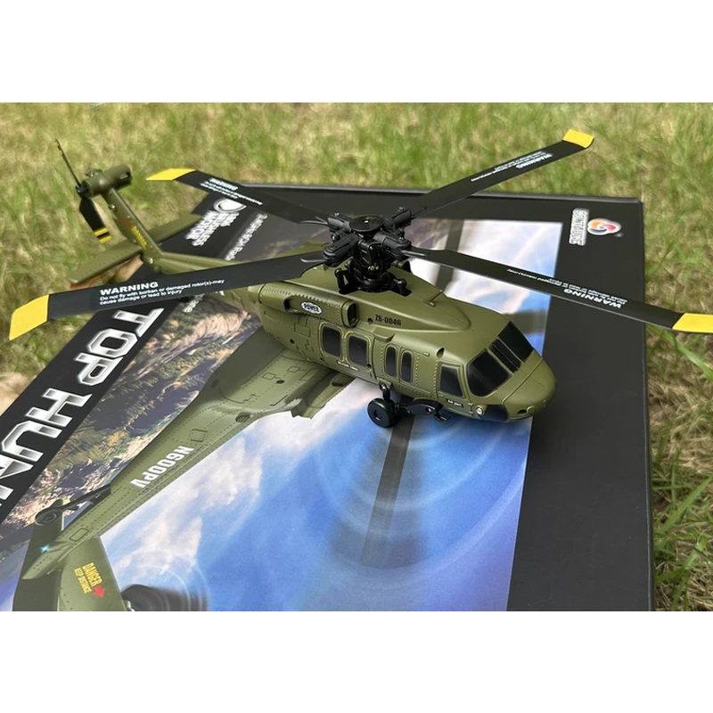 JJRC U9901 6CH RC Helicopter UH-60L Brushless Motor Altitude Hold Optical Flow One Key Takeoff 3D Roll Airplane Model Car Toy