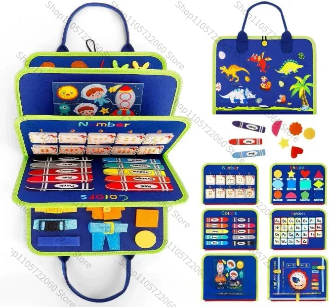 Felt Children's Early Education Puzzle Enlightenment Cannot Be Torn Apart, Quiet Book, Montessori Dressing Board