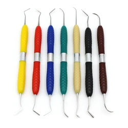 1Pcs Dental Resin Filler Aesthetic Restoration Fit for Lm Resin Knife Plastic Dresser with Silicone Handle Dentis Tool
