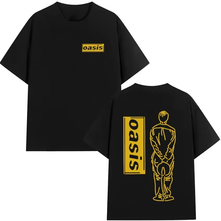 

2025 New Fashionable T-shirt with double-sided printing high-quality comic hip-hop casual short-sleeved T-shirt oversized top