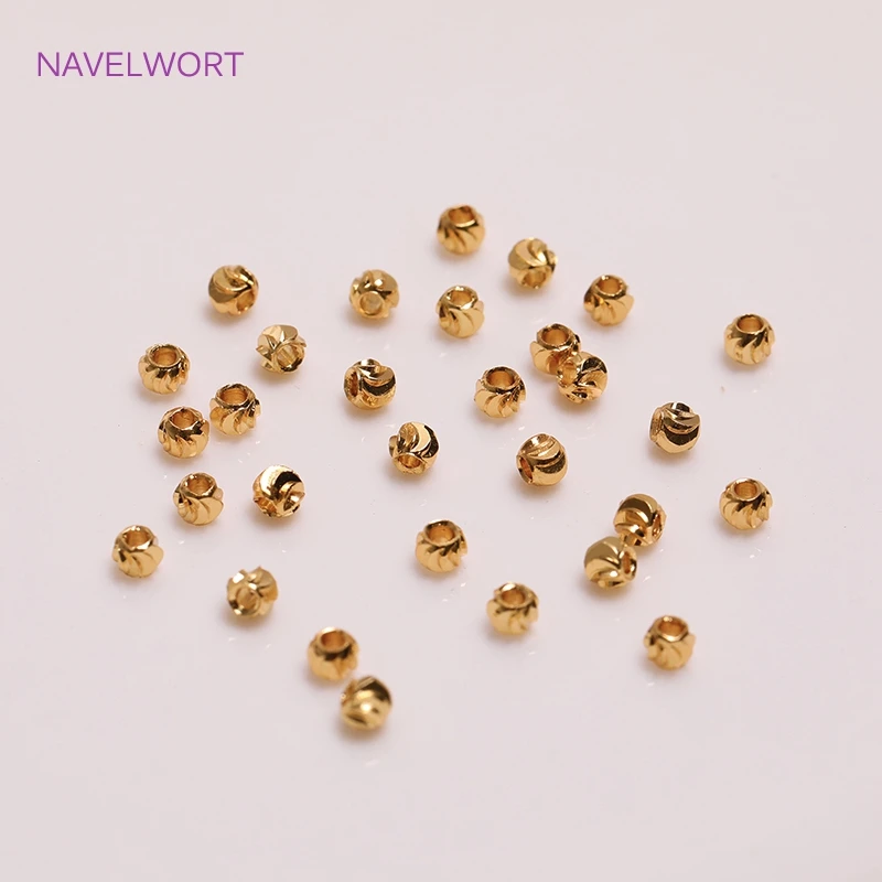 

Supplies For Jewelry Making,Brass Metal 18K Gold Plated Stripe Spacer Beads For DIY Bracelet Necklace Making Findings Wholesale