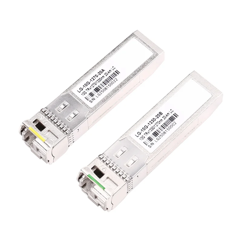 10G BIDI LC SFP+ Module 1270/1330Nm Single Mode 20KM Fiber Optic Module For HORACO Switch