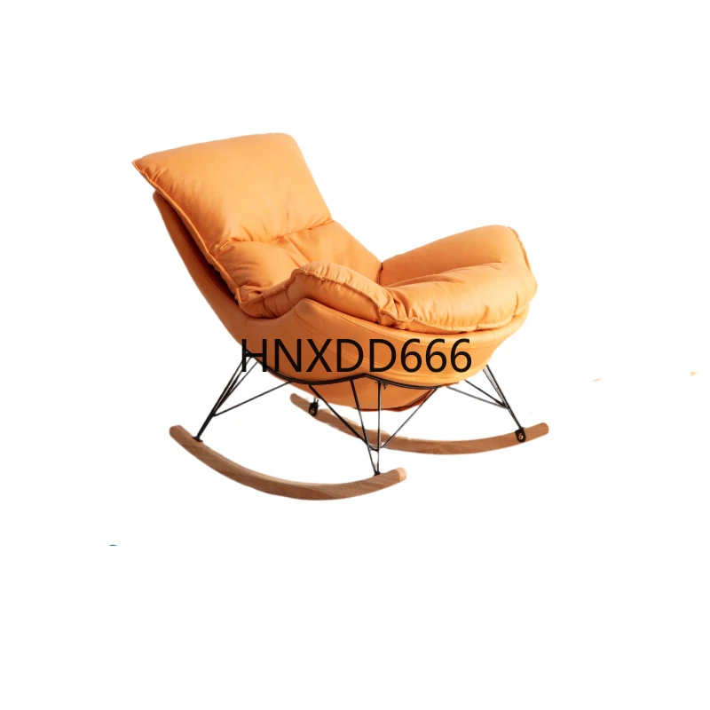 

Rocking Chair Adult Balcony Leisure Leather Lounge Chair