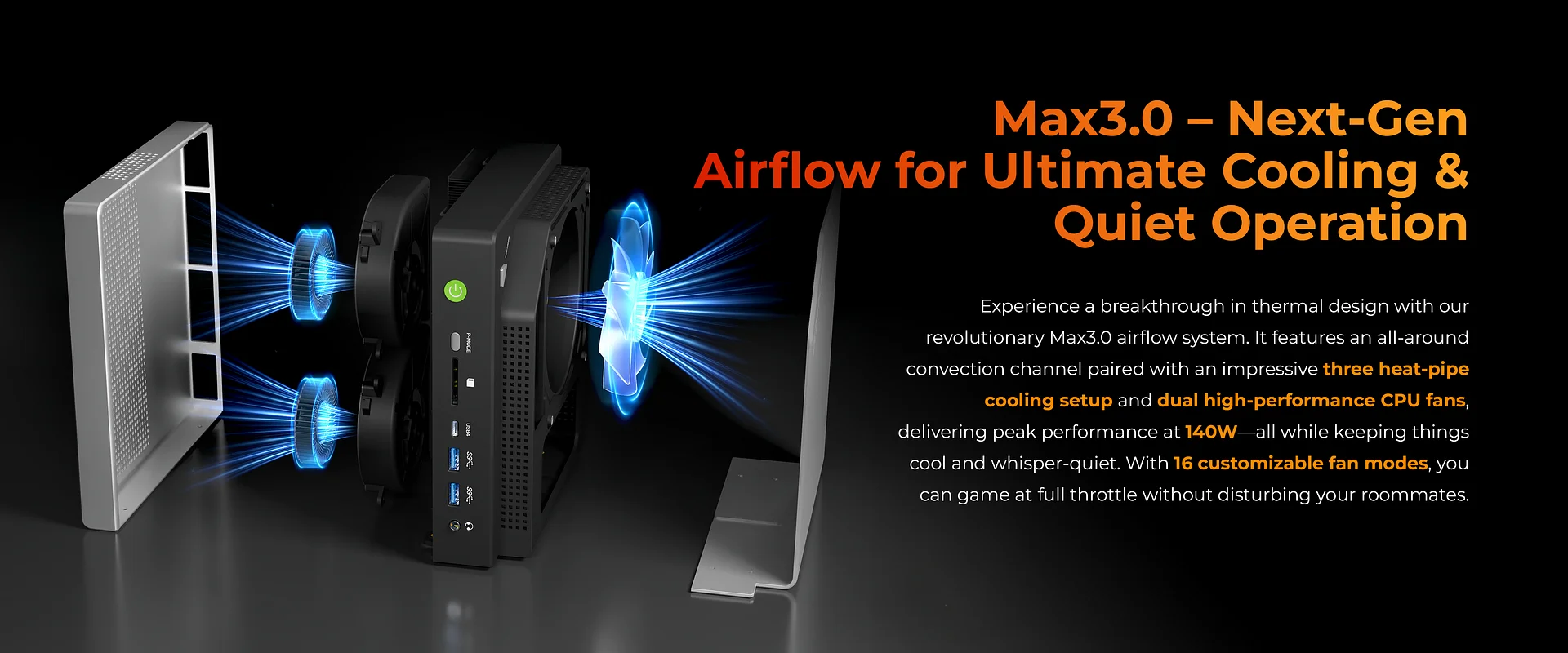 GMKTec Mini PC EVO-X2 AMD Ryzen Al Max+ 395 Radeon 8060 Windows11 Pro LPDDR5 128GB 2TB PCle 4.0 NVMe Wif7 BT5.4 8K Mini PC Gamer