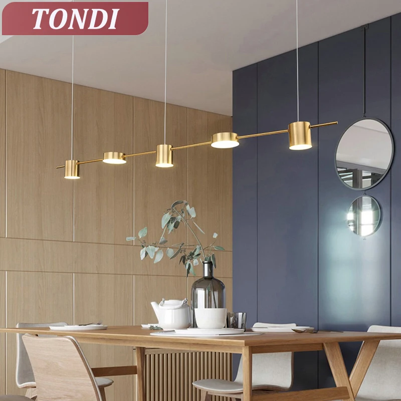 

Современный светодиодный подвесной светильник для кухни, люстра для гостиной, столовой, бара, с регулируемой яркостью, для внутреннего освещения