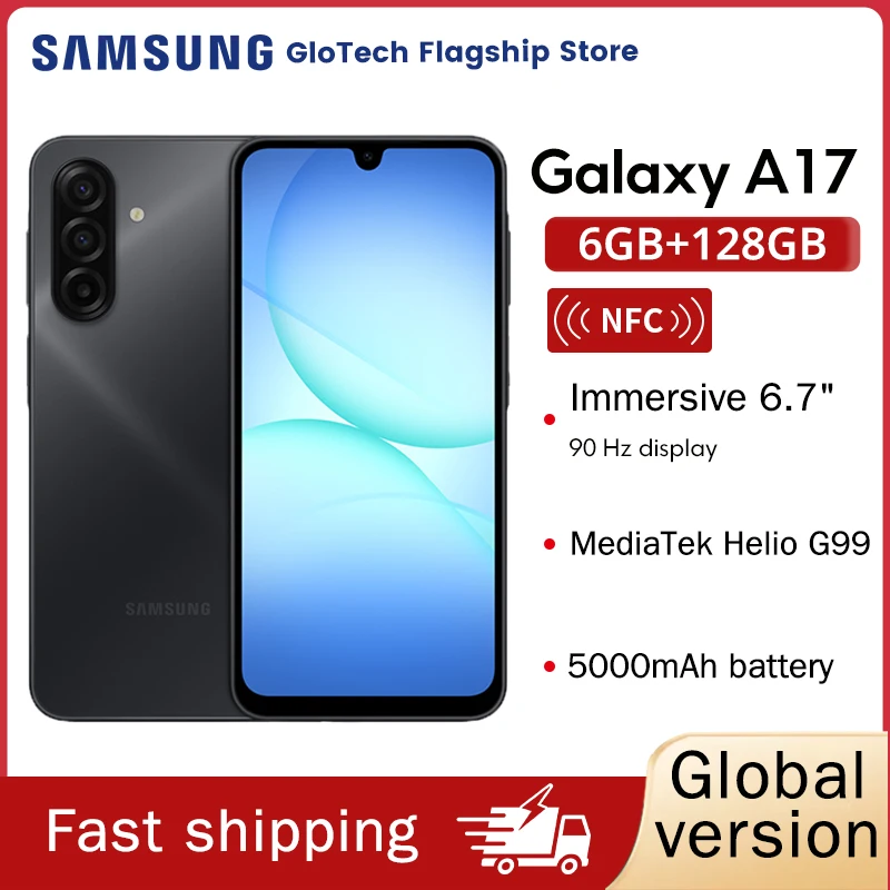 Global Version Samsung Galaxy A17 4G MTK G99 Smartphone 5000mAh Battery 50MP OIS Camera 6.7