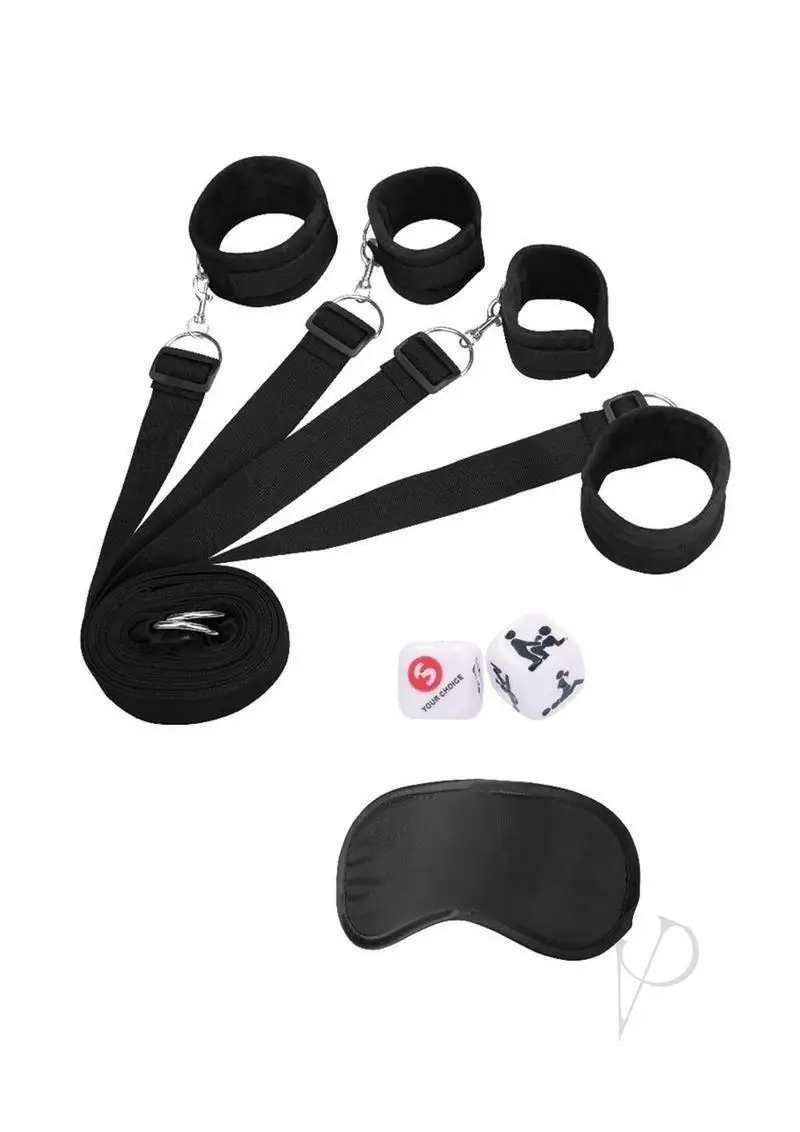 

Fetish Under Bed Restraint System Hand Ankle Cuffs Couple Slave Sub/Dom BDSM