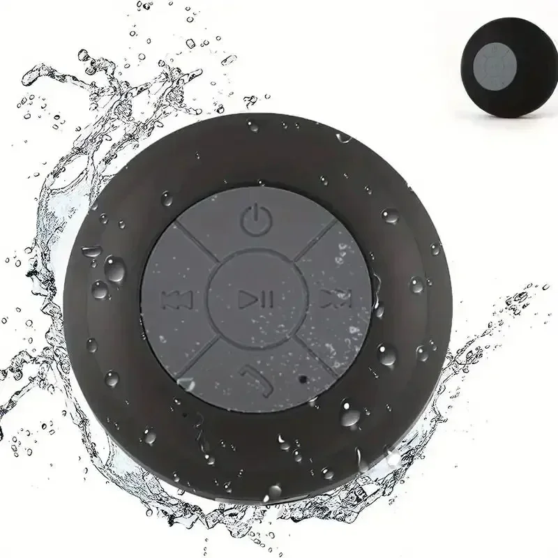 

Portable Bluetooth Speaker Wireless Waterproof Suction Cup Small Stereo for Car Bathroom Mobile Music Listening