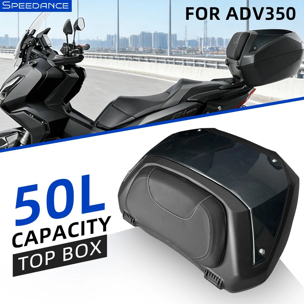 Quick Release Top Box Compatible for Honda ADV350 50L Storage Case Simple Installation Ideal