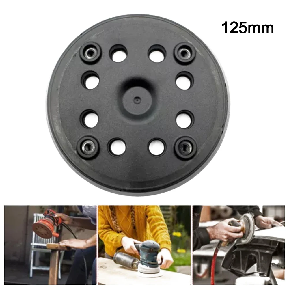 Sanding Pad 125mm Diameter Featuring 8 Dust Extraction Holes And Strong Adhesion For Bosch PEX 270 A And PEX 270 AE