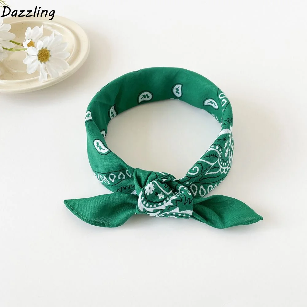 

Headband Small Square Scarf Triangle Scarf Scarf Hair Band Cashew Nut Print Scarves Cotton and Linen Clothing Accessories