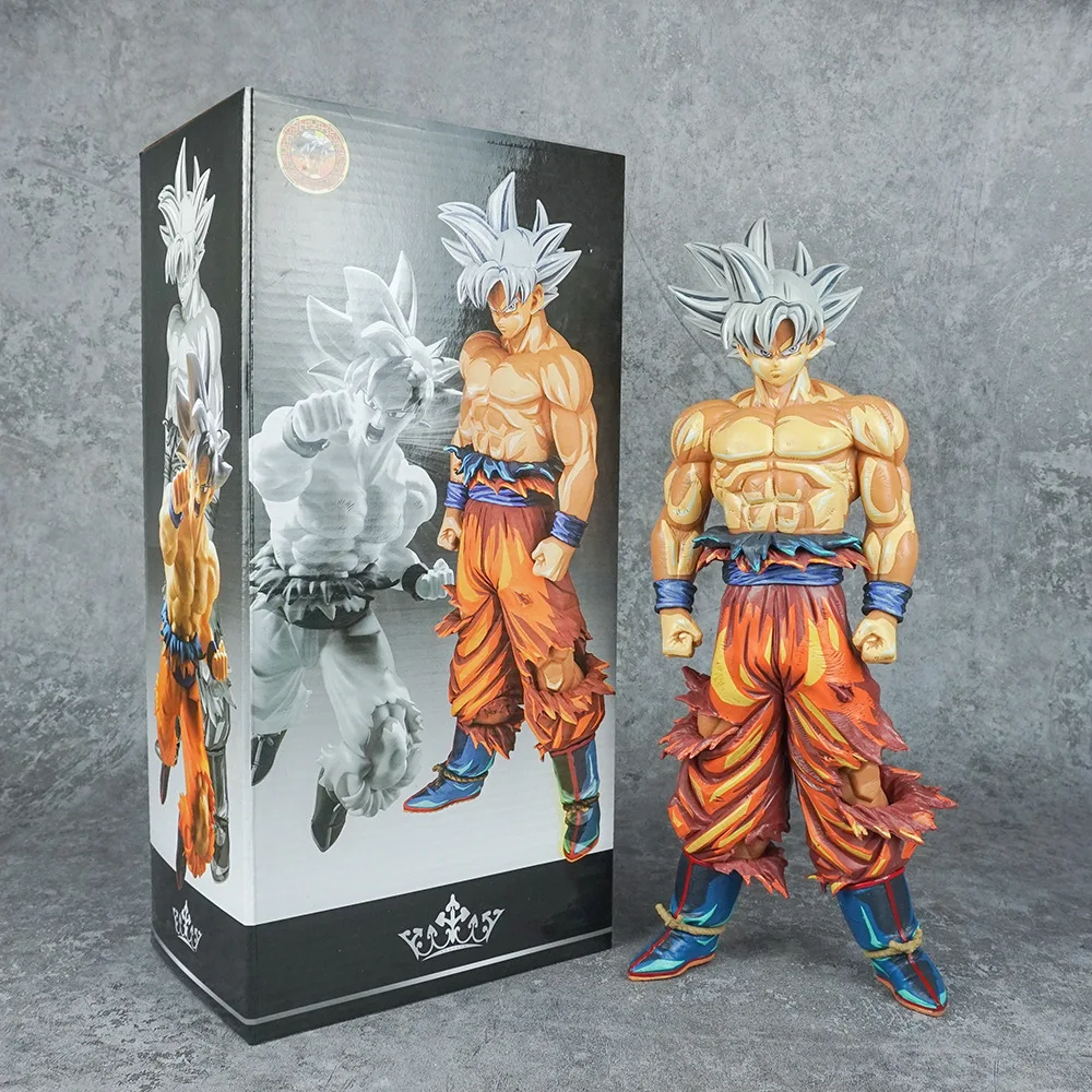 Dragon Ball Sun Wukong Anime Document Painting, Anime Action Figure Collection, Grand Modèle, Jouet Cadeau, exposée des Soldats, 30cm, Gratuit