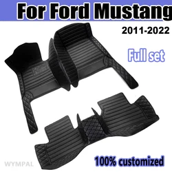 Car floor mats for Ford Mustang 2011 2012 2013 2014 2015 2016 2017 2018 2019 2020 2022 Custom Pads automobile carpet cover